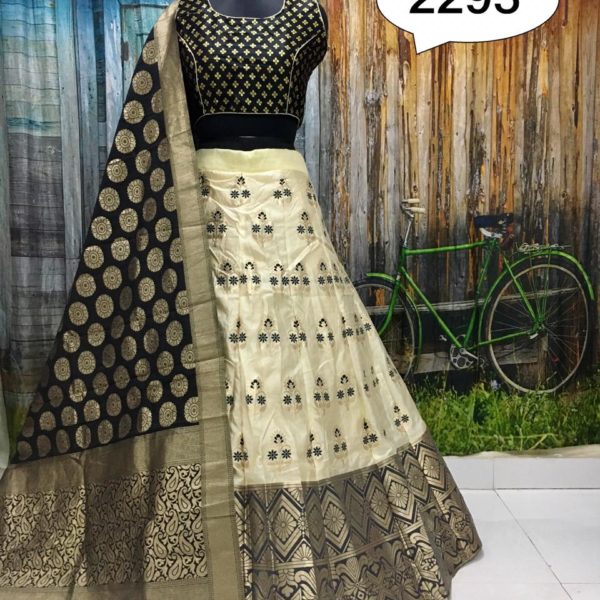 Brocade Fully Stitched Lehenga