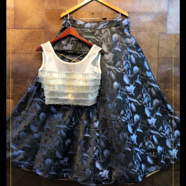 Fully Stitched Crop Top Lehenga Set