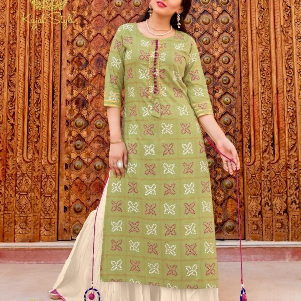 Premium Designer/Ethnic Fully Stitched Long Kurti With Sharara