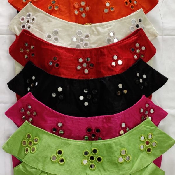 Readymade Padded Blouse With Boat Neck Design